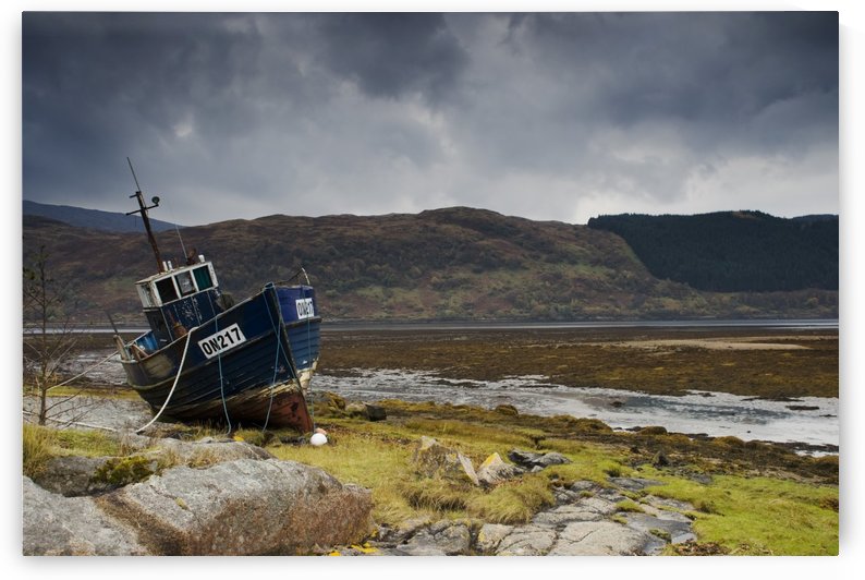 Boat Ashore, Loch Sunart, Scotland by PacificStock