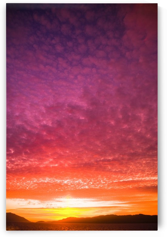 Vibrant Sunset, Inside Passage, Vancouver Island, British Columbia, Canada by PacificStock