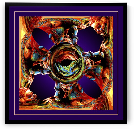 ABSTRACT GUARD LIONS  by LES MAYERS 