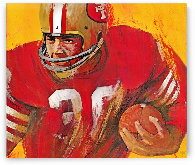 1966 San Francisco 49ers Football Art by Row One Brand
