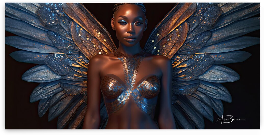 Angel of Courage - InfiniteCanvasAi  by Mike Baker