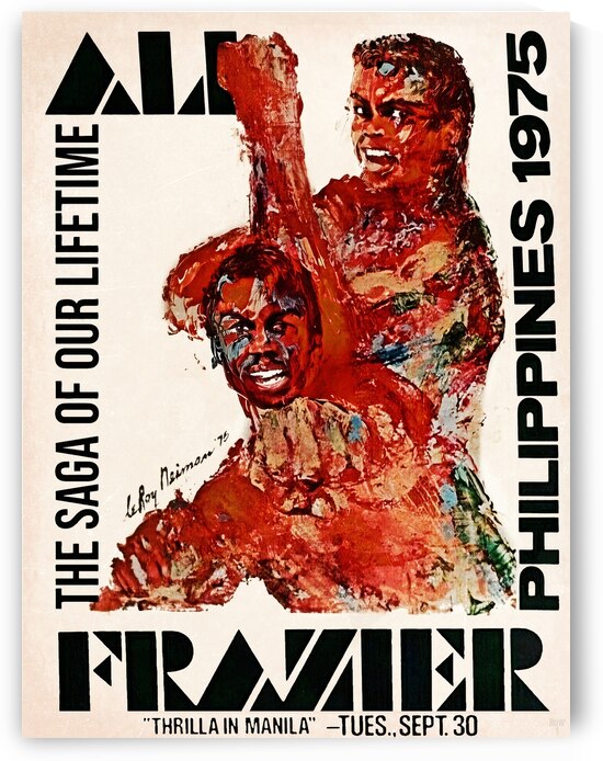 1975 Ali Frazier Thrilla in Manila Promo Poster by Row One Brand