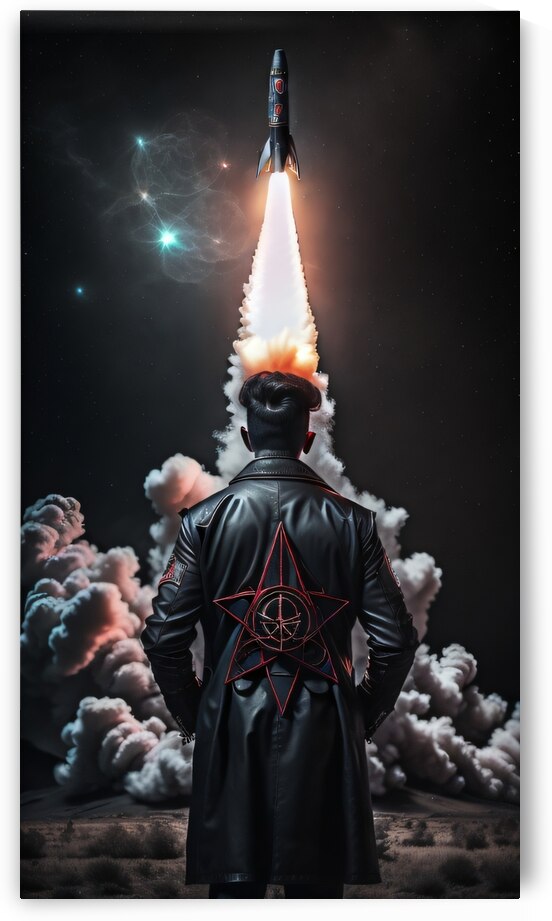 Occult Rocket Scienctist Jack Parsons HD Print  by Kalki Kriva Dna