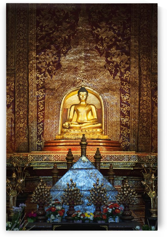 Interior Of Wat Phra Singh Temple; Chiang Mai, Thailand by PacificStock