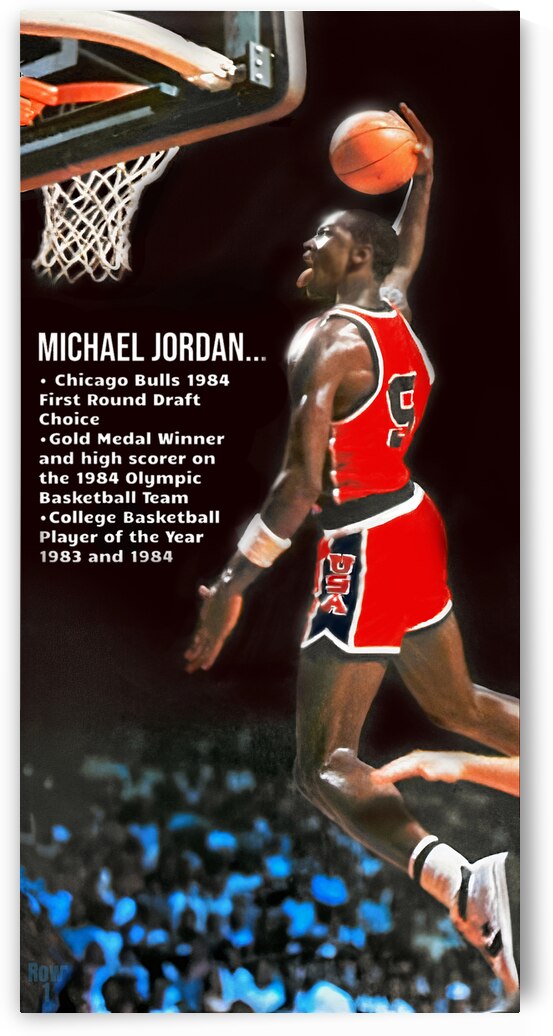 1984 Michael Jordan USA Basketball Art by Row One Brand