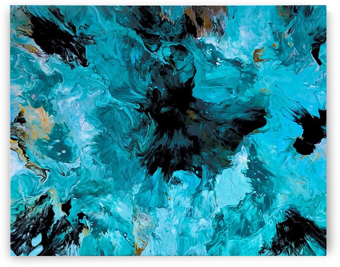 Acrylic Pour Painting by Tamya Chanell