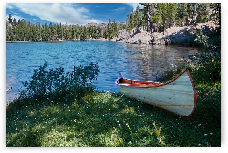 Canoe in Lake Tahoe by Images By Jon Evan