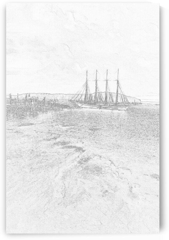 Sailing Ship in Maine by Images By Jon Evan