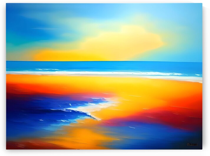 Beach Art Abstract Painting by Bill Swartwout Photography