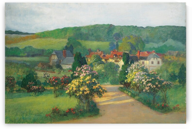 Frederick A Bridgman  Jardin fleuri by TOPARTGALLERY