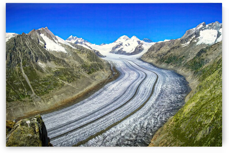 Majestic Aletsch Glacier View - N0708-129-ORT-2 by JordiCarrio