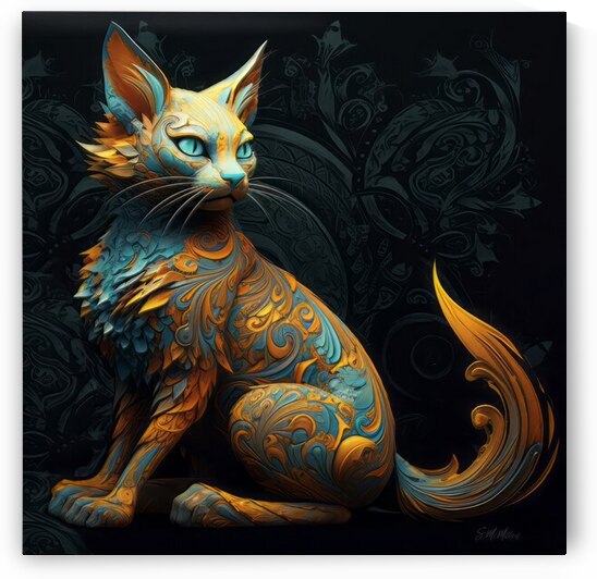 Paisley Cat by Susanne McMillan Art