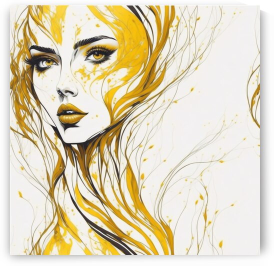 Abstract art design of a beautiful woman by Sanisense Concept