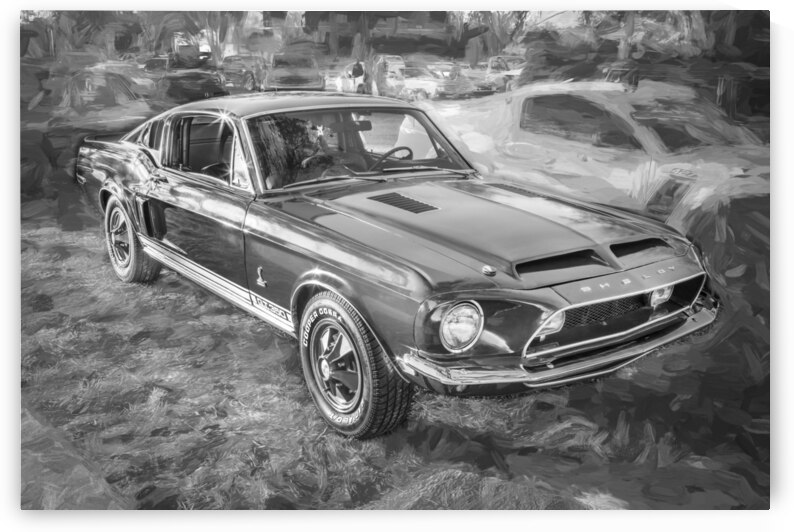 1967 Red Ford Shelby Mustang GT350  1 by Rich Franco