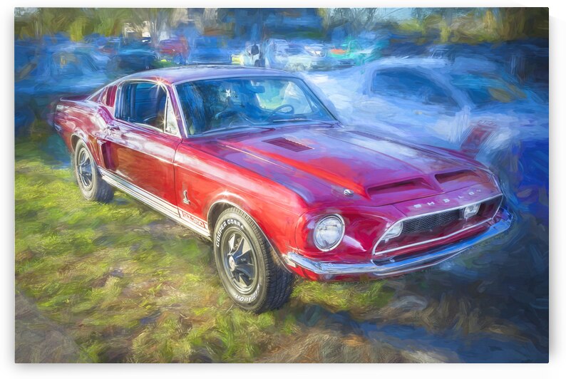 1967 Red Ford Shelby Mustang GT350  5 by Rich Franco