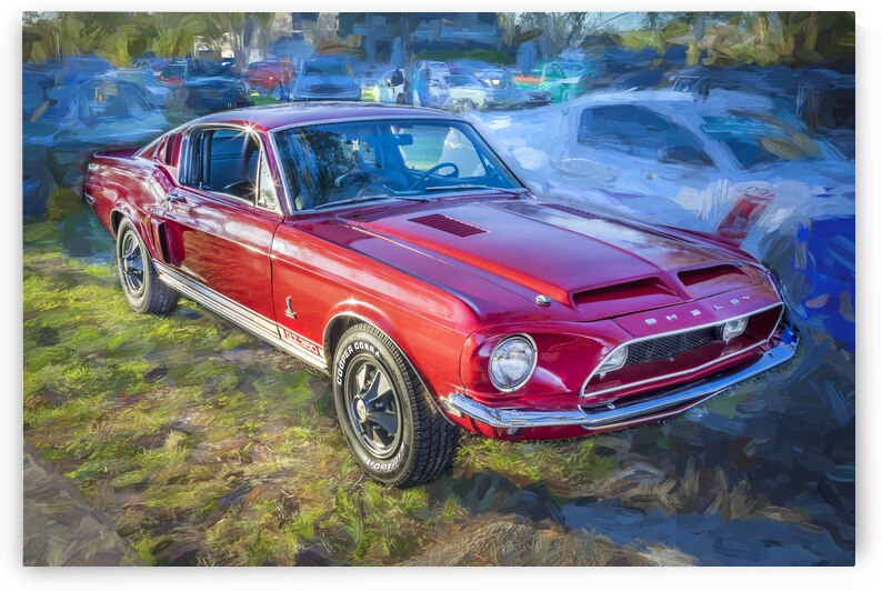 1967 Red Ford Shelby Mustang GT350  12 by Rich Franco