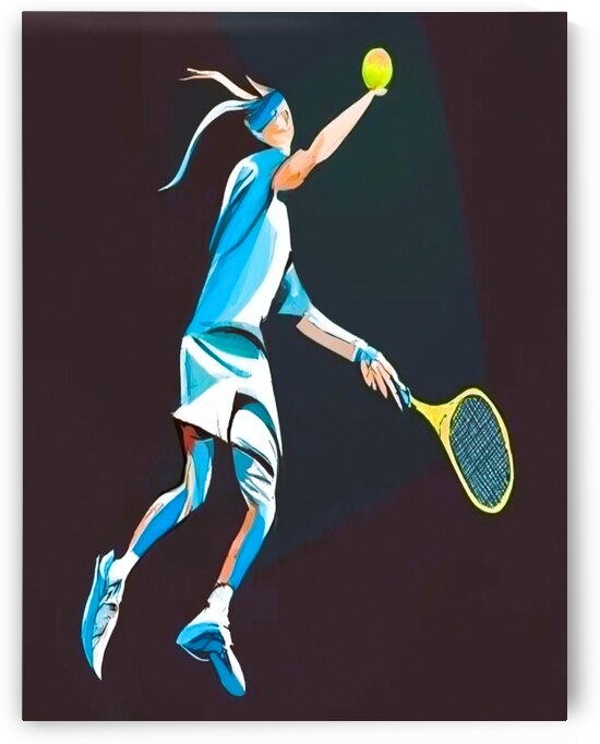 US open tennis player modern painting by Aroness