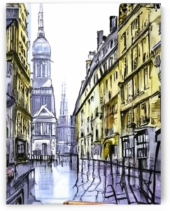 Modern painting for living room My city that I lo by Aroness