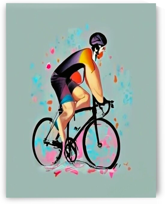 Cyclist at the Tour de France by Aroness
