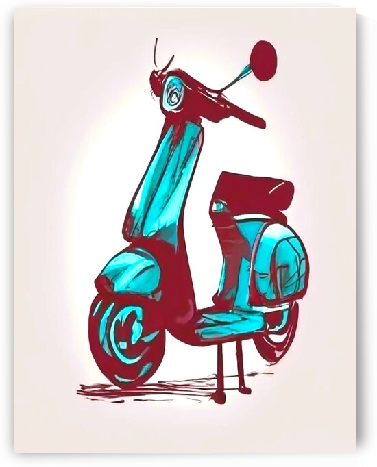 old scooter by Aroness