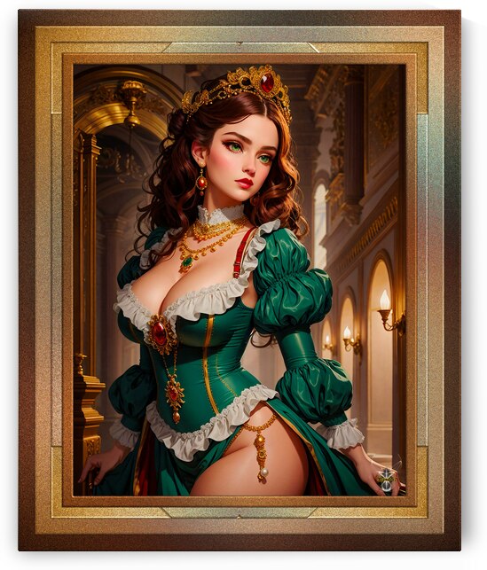 Helenia Saitian Enchanting Fantasy AI Concept Art Portrait by Xzendor7 by xzendor7