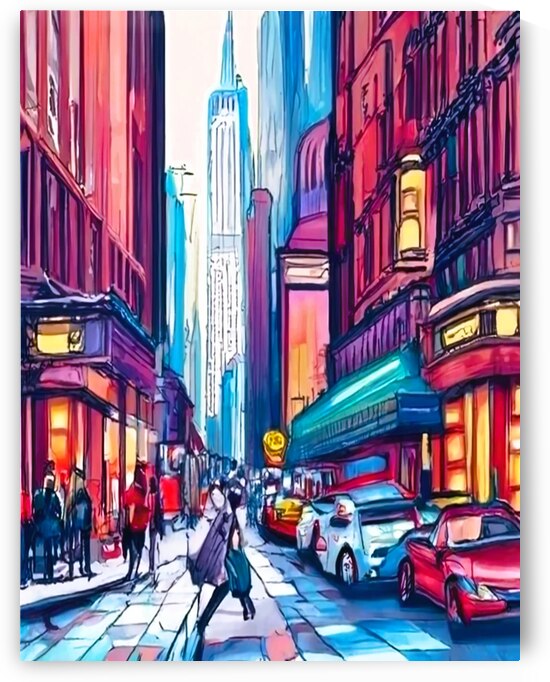 New York USA street painting by Aroness