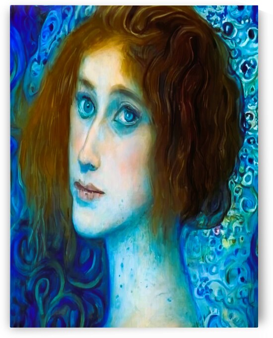 a woman who sees life in blue by Aroness