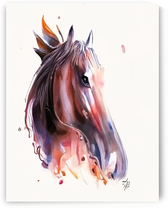 Beautiful horse in training by Aroness