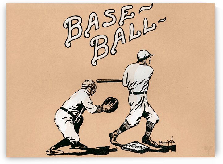1913 Baseball Art by Row One Brand