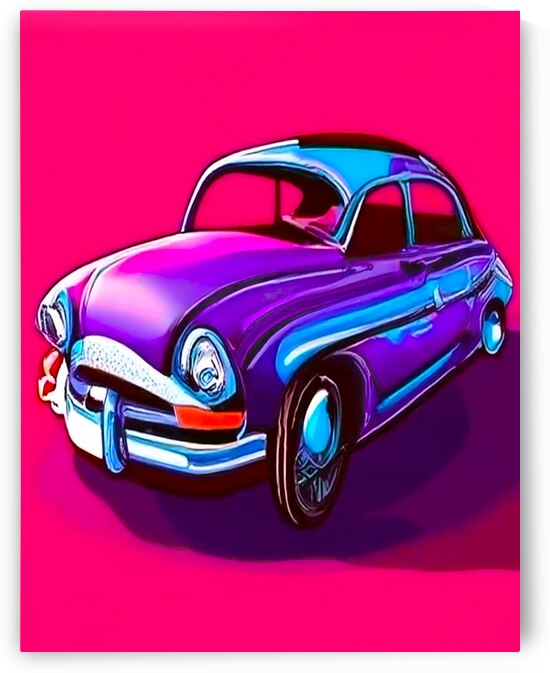 Painting of old car decoration living room and of by Aroness