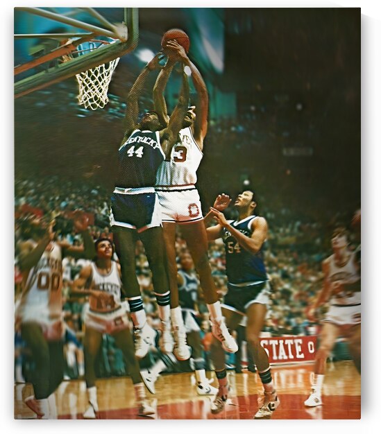 1981 Kentucky  vs. Ohio State Basketball Art by Row One Brand