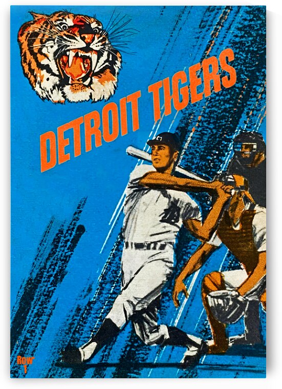 1971 Detroit Tigers Art by Row One Brand