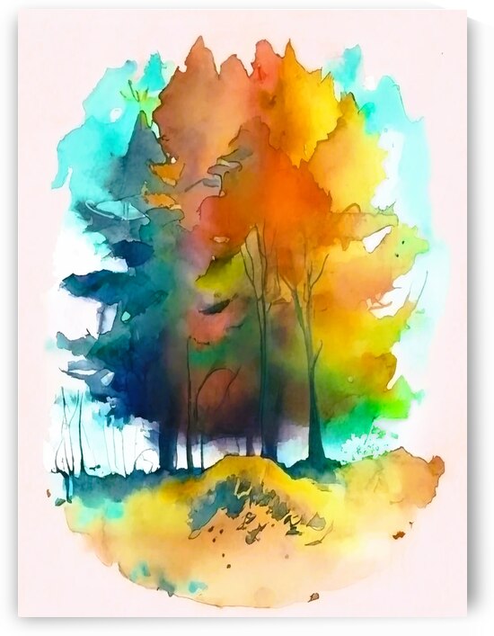 The forest in autumn by Aroness