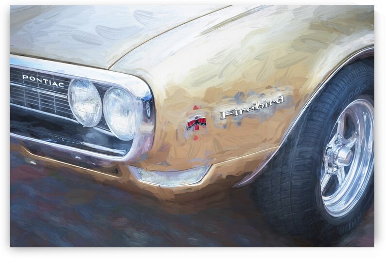 1968 Gold Pontiac Firebird 400 X 4 by Rich Franco