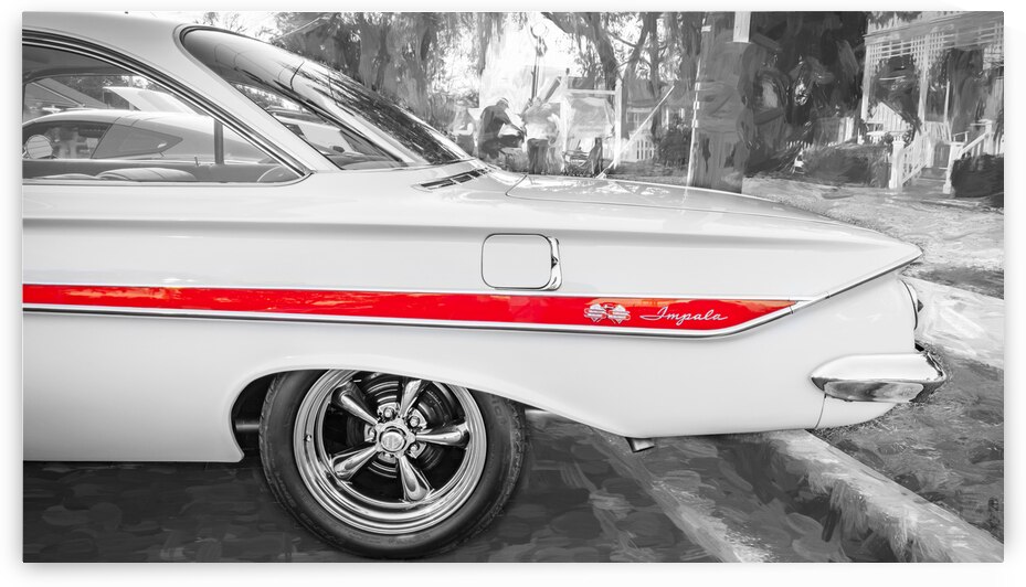 1961 White Chevrolet Impala SS X1 1 by Rich Franco