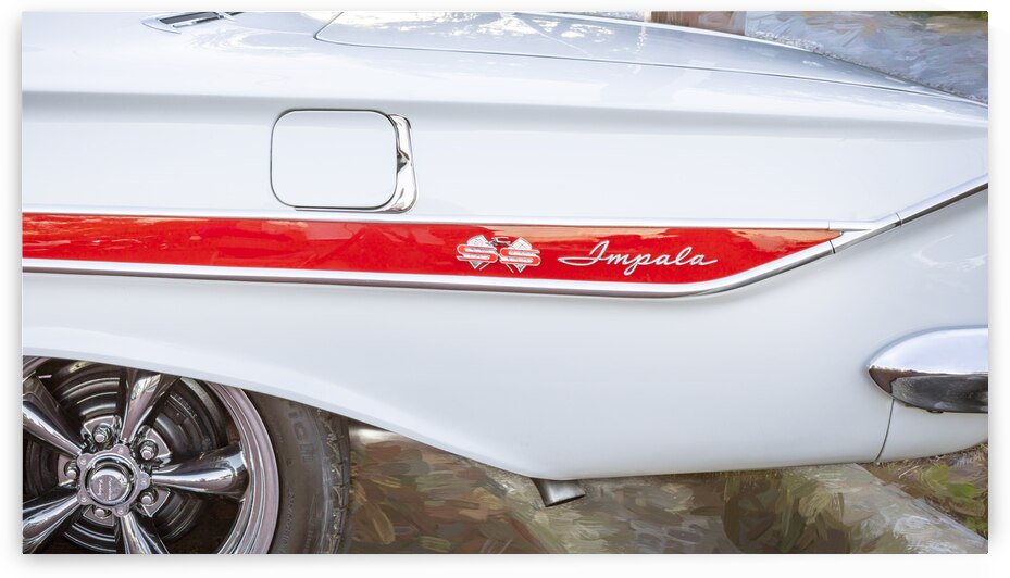 1961 White Chevrolet Impala SS X1 3 by Rich Franco