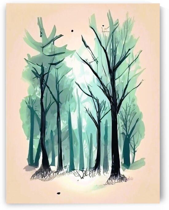 The forest in summer by Aroness