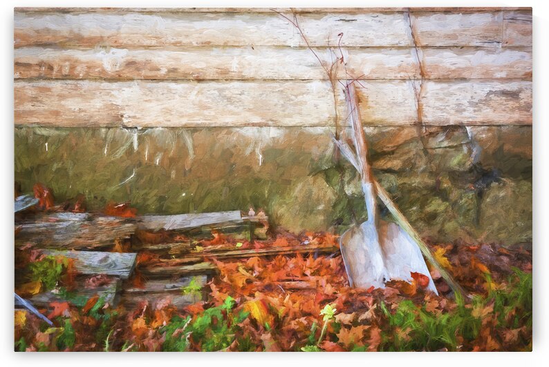 Old Shovel Lafayette Baptist Church Lafayette Sussex County NJ X100 by Rich Franco