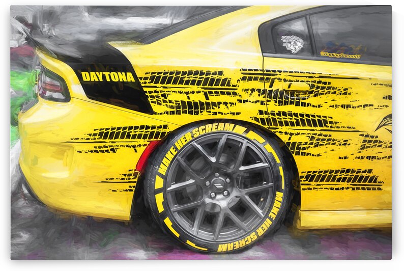 2018 Yellow Dodge Charger Daytona X 1 by Rich Franco