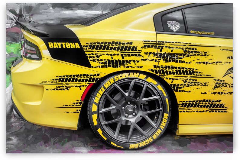 2018 Yellow Dodge Charger Daytona X 3 by Rich Franco