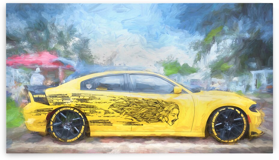 2018 Yellow Dodge Charger Daytona X 4 by Rich Franco