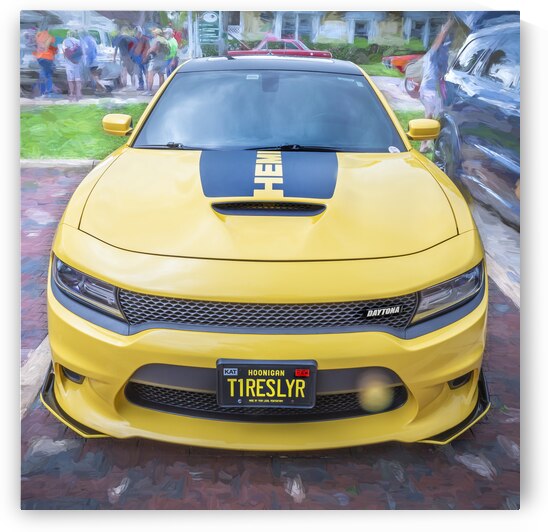 2018 Yellow Dodge Charger Daytona X 8 by Rich Franco