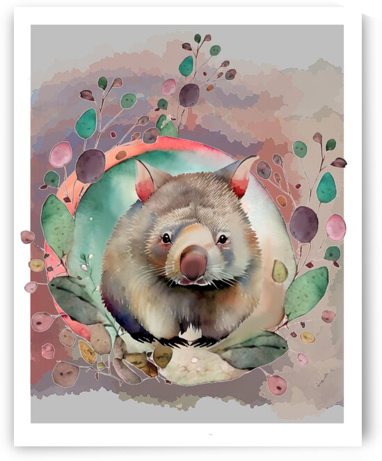 Cute Wombat by Natasha McGhie