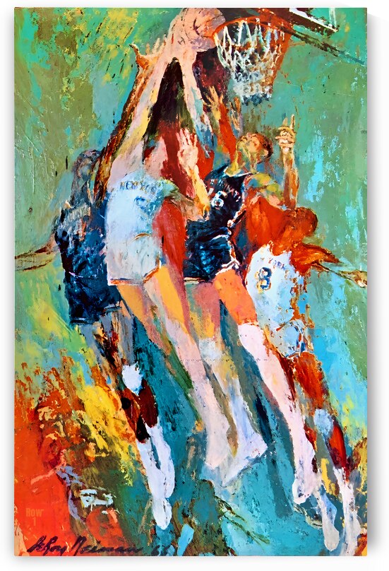 1969 New York Knicks Cover Art by LeRoy Neiman by Row One Brand