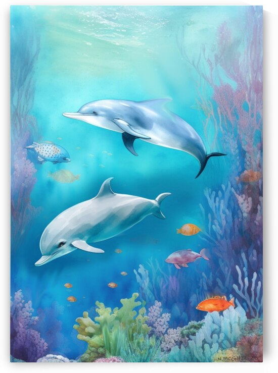 Dolphin Play by Natasha McGhie