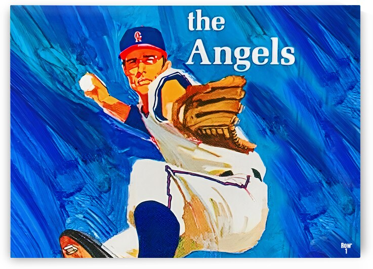 1969 California Angels Art by Row One Brand
