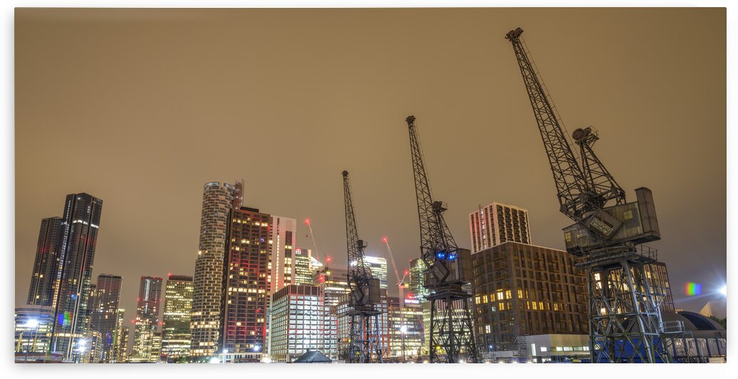 London Skyline at night by Assaf Frank