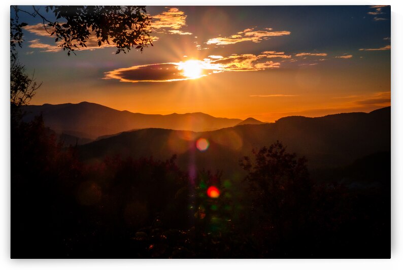 Blue Ridge Sunset by Wesley Varney