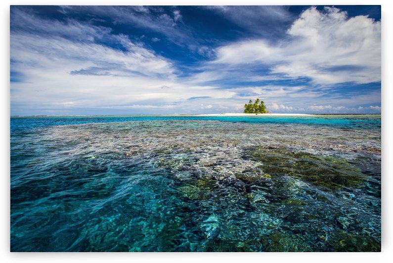 An island that forms part of the marine park, near the Tuvalu mainland; Tuvalu by PacificStock