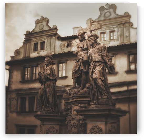 Statues along the Karl Bridge; Prague, Czech Republic by PacificStock